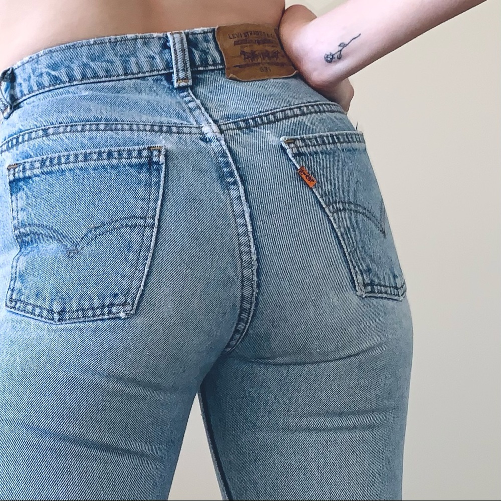 Orange 🍊 tab vintage Levi jeans